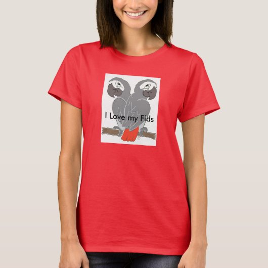 Parrot Designer T Shirt (Vorderseite)