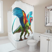 Parrot Dinosaur Duschvorhang (Beispiel)
