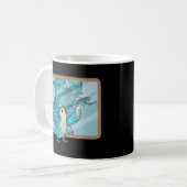Parrot & Dragon Reflection I Blue Monte Parakeet Q Kaffeetasse (Vorderseite Links)