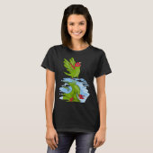 Parrot & Dragon Reflection I Cherry Kopfende Const T-Shirt (Vorne ganz)