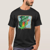 Parrot & Dragon Reflection I Fischers Lovebird T-Shirt (Vorderseite)
