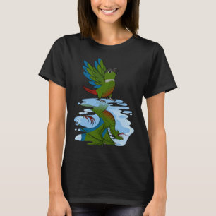 Parrot & Dragon Reflection I Green Cheek Construct T-Shirt