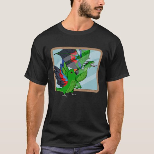 Parrot & Dragon Reflection I Male Eclectus 1 T-Shirt (Vorderseite)