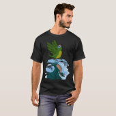 Parrot & Dragon Reflection I Peach fronture Conure T-Shirt (Vorne ganz)