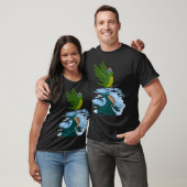 Parrot & Dragon Reflection I Peach fronture Conure T-Shirt (Unisex)