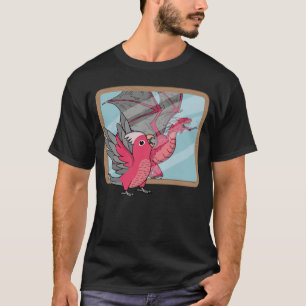 Parrot & Dragon Reflection I Rose gezüchtet Galah  T-Shirt