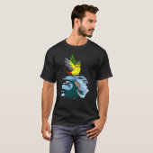 Parrot & Dragon Reflection I Yellow sided Green Ch T-Shirt (Vorne ganz)