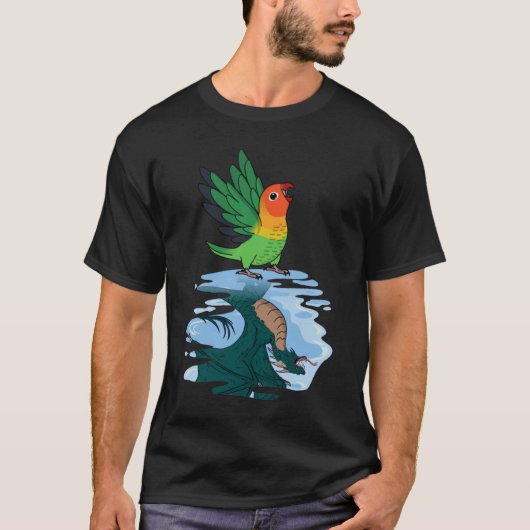 Parrot & Dragon Reflektion I Fischers Lovebird 2 T-Shirt (Vorderseite)