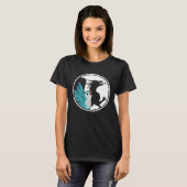 Parrot & Dragon Shadow I Blue Monk Parakeet Quaker T-Shirt (Vorne ganz)