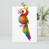 Parrot-Einladungen (Stehend Vorderseite)