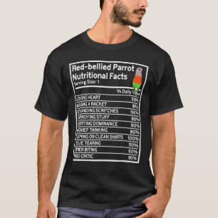 Parrot ernährungsphysiologische Fakten I Red Bbell T-Shirt