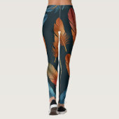 Parrot Feather inspiriert Leggings (Rückseite)