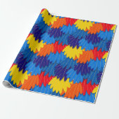 Parrot Feather Pattern Scarlet Macaw Geschenkpapier (Ungerollt)