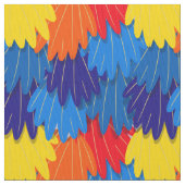 Parrot Feathers Scarlet Macaw Pattern Stoff (Nahaufnahme)