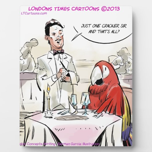 Parrot Fine Dining Funny Fotoplatte (Vorderseite)