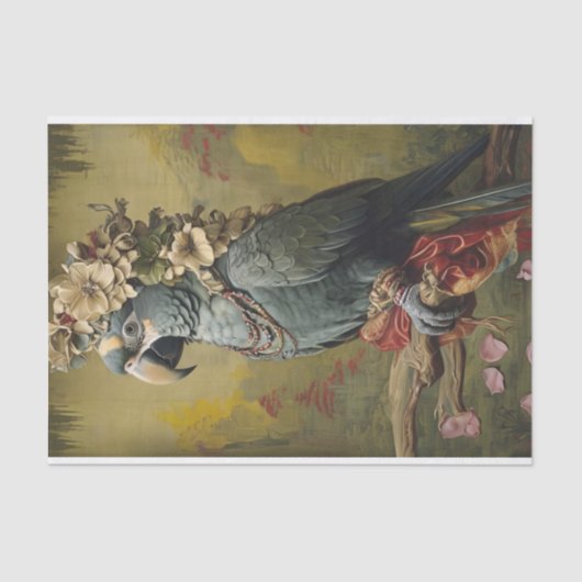 Parrot Florals Seidenpapier (Vorderseite)