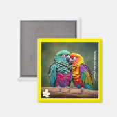 "Parrot Fotografy Showcase" Magnet (Vorderseite/Rückseite)