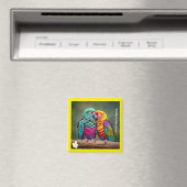 "Parrot Fotografy Showcase" Magnet (In Situ (Geschirrspüler))