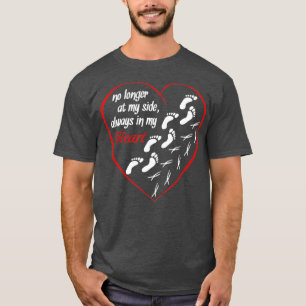 Parrot Fußstapfen Herz T-Shirt