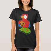 Parrot Halloween Pumpkin T-Shirt (Vorderseite)