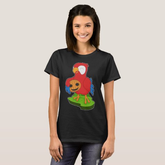 Parrot Halloween Pumpkin T-Shirt (Vorne ganz)
