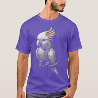 Parrot Head Potait Black Backgound Thema Tier T-Shirt