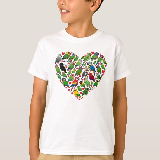 Parrot Heart T-Shirt (Vorderseite)