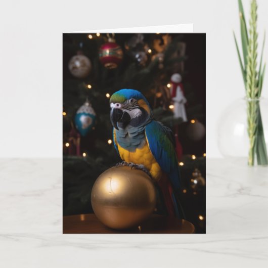 Parrot Holiday Cards Feiertagskarte (Vorderseite)