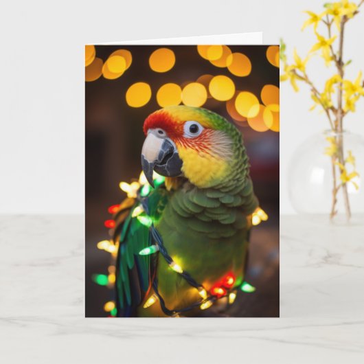 Parrot Holiday Cards Karte (Gelbe Blume)