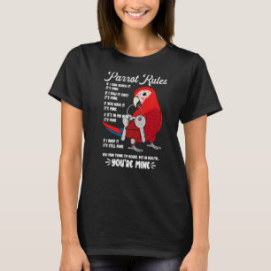 Parrot House Rules Es ist mein I Scarlet Macaw Pre T-Shirt