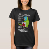 Parrot House Rules It's Mine I Blue-crowned Conure T-Shirt (Vorderseite)