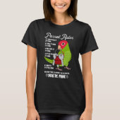Parrot House Rules It's Mine I Cherry-headed Conur T-Shirt (Vorderseite)