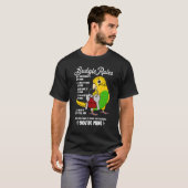 Parrot House Rules It's Mine I Yellow Budgie Budge T-Shirt (Vorne ganz)