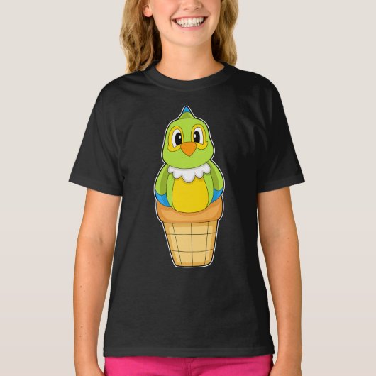Parrot Ice cream cone T-Shirt (Vorderseite)