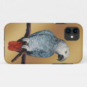 Parrot iPhone Case African Gray Parrot Mobile Case (Rückseite (Horizontal))