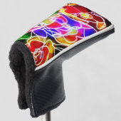 Parrot-Island-Glühen Golf Headcover (3/4 Vorderseite)