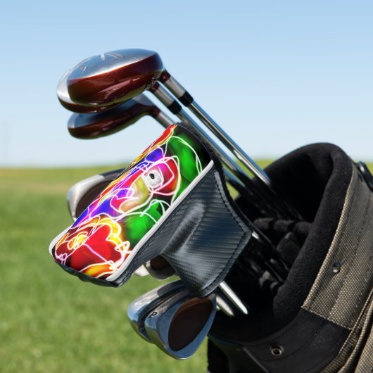 Parrot-Island-Glühen Golf Headcover (In Situ)