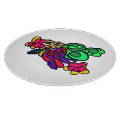 Parrot joy forest  schneidebrett (Ecke)