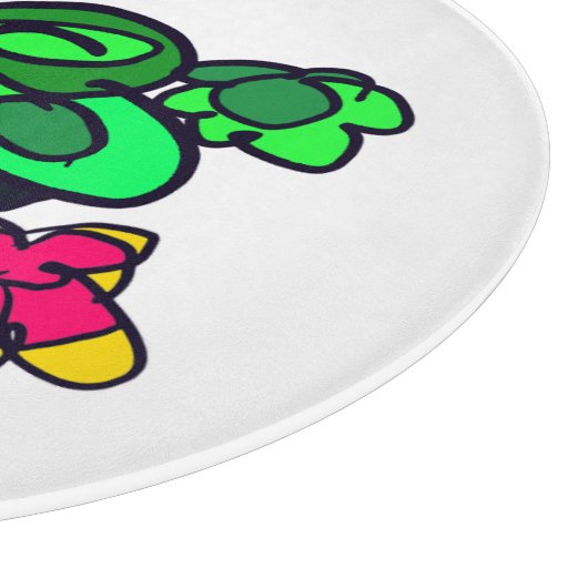 Parrot joy forest  schneidebrett (Ecke)