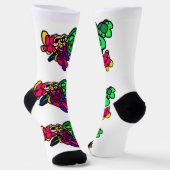 Parrot joy forest  socken (Gewinkelt)