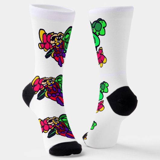 Parrot joy forest  socken (Gewinkelt)