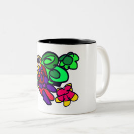 Parrot joy forest  zweifarbige tasse
