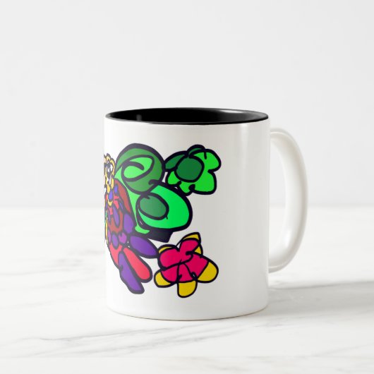 Parrot joy forest zweifarbige tasse (VorderseiteRechts)