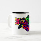 Parrot joy forest zweifarbige tasse (Vorderseite Links)