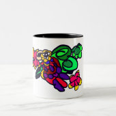 Parrot joy forest zweifarbige tasse (Mittel)