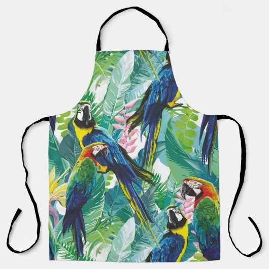 Parrot Jungle Bird Hübsch Schürze (Vorderseite)