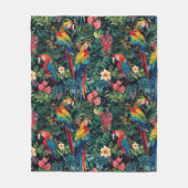 Parrot Jungle Fleecedecke (Vorderseite)