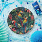 Parrot Jungle Paper Plate Pappteller (Party)