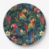 Parrot Jungle Paper Plate Pappteller (Vorderseite)