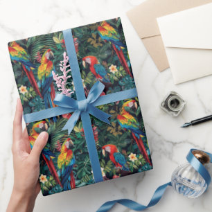 Parrot Jungle Wrapping Paper Geschenkpapier